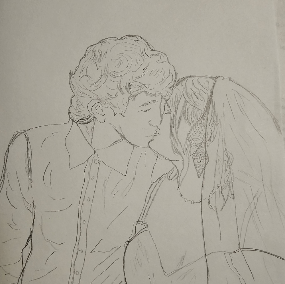 Wedding portrait sketch